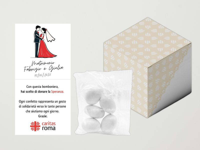 Bomboniera crema- Matrimonio