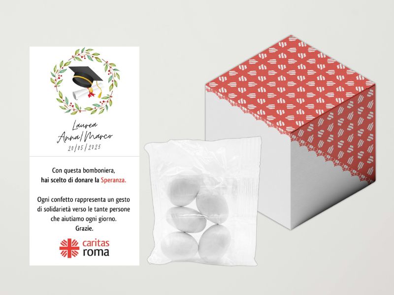 Bomboniera rossa- Laurea